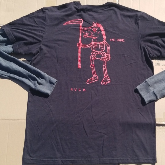 RVCA "ANP" WITH BUILT IN THERMAL LONG SLEEVE - Picture 2 of 10